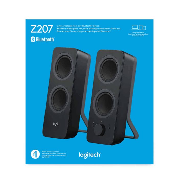 Logitech Z207 – Haut-parleurs Bluetooth pour ordinateur (980-001295) – Image 3