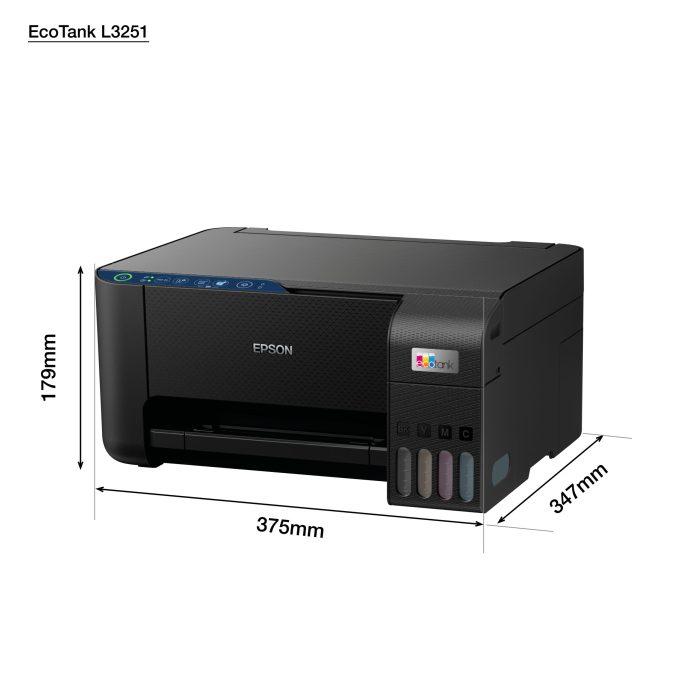 IMPRIMANTE EPSON ECOTANK L3251 A4 À RÉSERVOIRS RECHARGEABLES (C11CJ67409) – Image 8