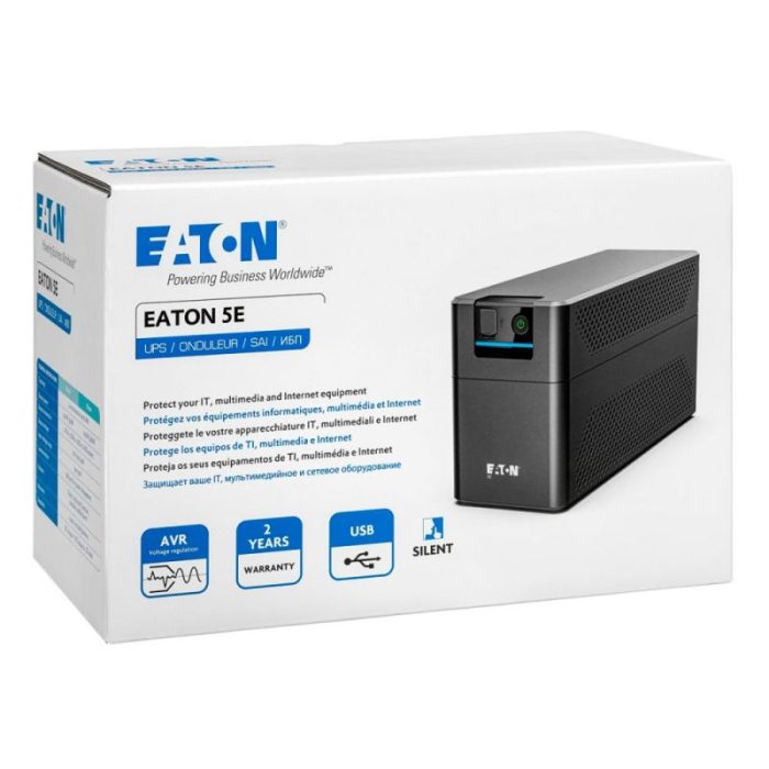 Onduleur Line-interactive Eaton 5E 900 USB Gen2 - 480 W / 900 VA - 2 prises FR – Image 3